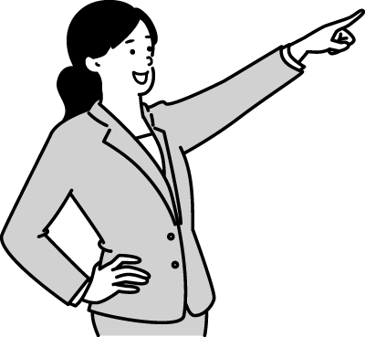 選ばれる理由を紹介する女性